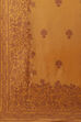 Mustard Jacquard Straight Kurta image number 3